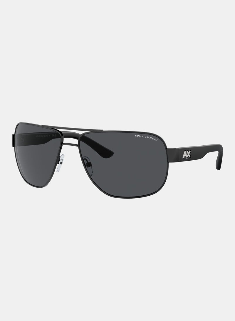 Armani Exchange Full Rimmed Pilot Sunglasses 0AX2012S 62 606387 - Image 2